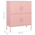 Lady Jillian -  Storage Cabinet Pink 80x35x101,5 cm Steel - Model 1